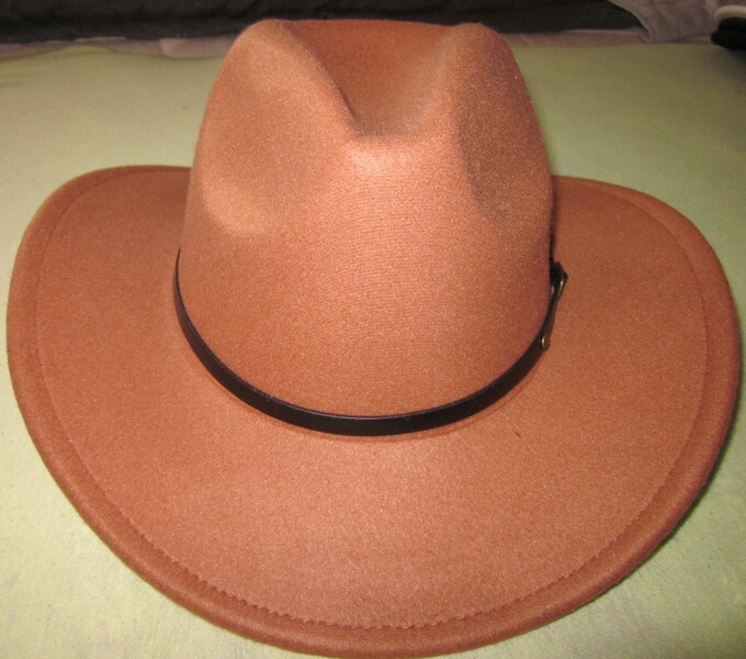 Westernhut - Braun mit Hutband