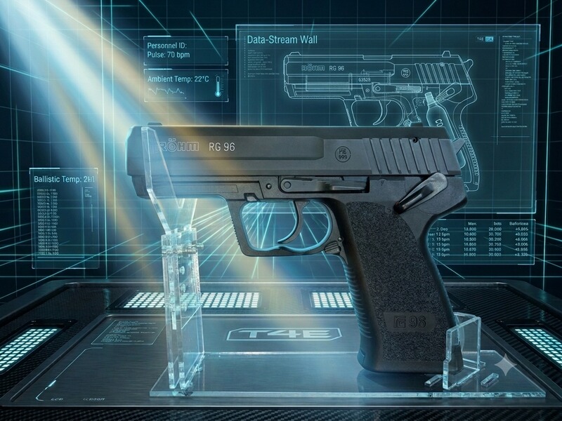 Röhm RG 96 Schreckschuss Pistole brüniert