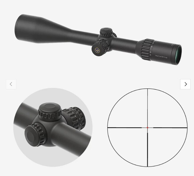 Vector Optics SCOL-66 Continental x6 5-30x56SFP Fiber - für 21 mm Picatinny - 25 Jahre Garantie