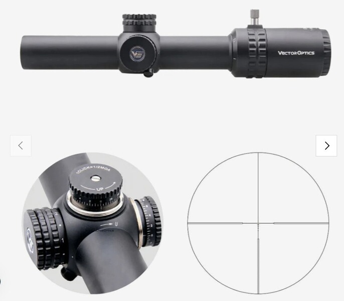 Vector Optics SCOC-13II Grimlock 1-6x24SFP GenII - für 21 mm Picatinny