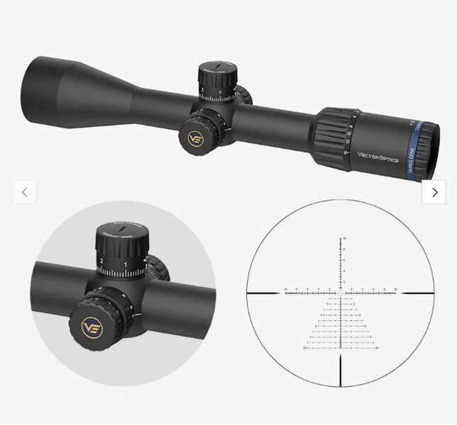 Vector Optics SCOM-43 Tauron 2-16x50 HD SFP - für 21 mm Picatinny - 5 Jahre Garantie