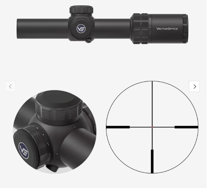 Vector Optics SCOC-51 Continental x8 1-8x24 ED FIBER - für 21 mm Picatinny - 25 Jahre Garantie