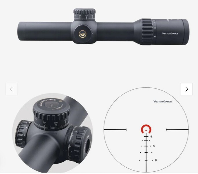 Vector Optics SCFF-31 Continental x6 1-6x28FFP - für 21 mm Picatinny - 25 Jahre Garantie