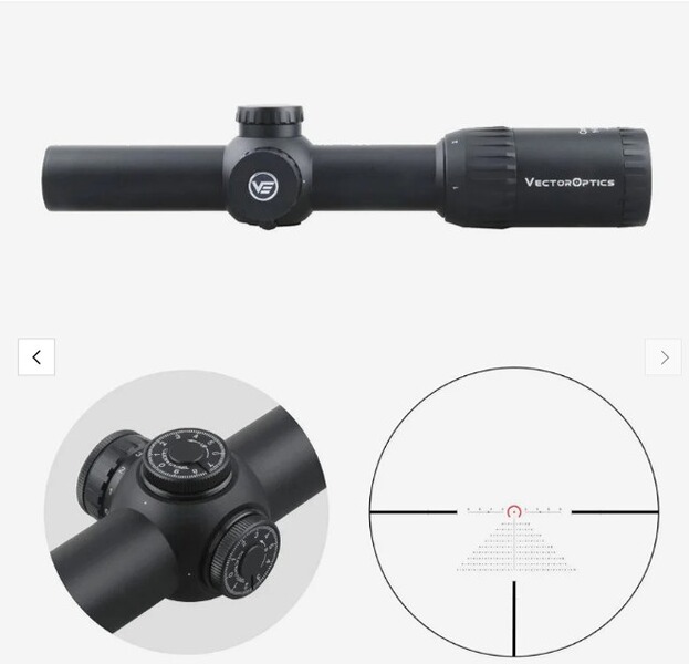 Vector Optics SCOC-27 Constantine 1-8x24 SFP - für 21 mm Picatinny