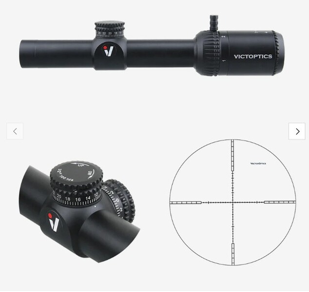 Victoptics  X4 1-4x20 Zielfernrohr - für 21 mm Picatinny / weaver