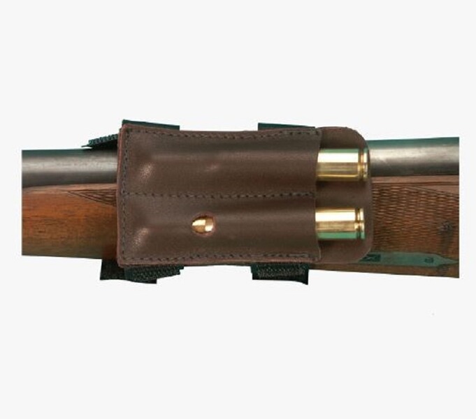 Patronenetui für Vorderschaft für 2 Kugelpatronen z.B. für Drilling, Bergstutzen, Bergara, KLB, BBF