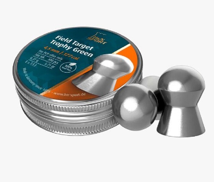 5 x Luftgewehrmunition H&N Field Target Trophy Green bleifrei 5,5mm = 5 Dosen mit 200 Diabolos