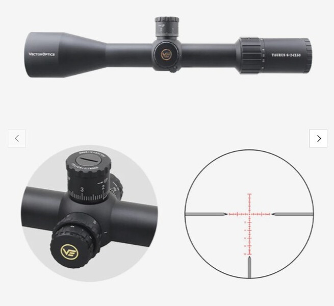 Vector Optics SCOL-46 Tauron 6-24x50SFP HD - für 21 mm Picatinny