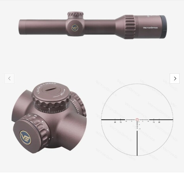 Vector Optics SCOC-34 Continental x6 1-6x24 Coyote FDE - für 21 mm Picatinny - 25 Jahre Garantie