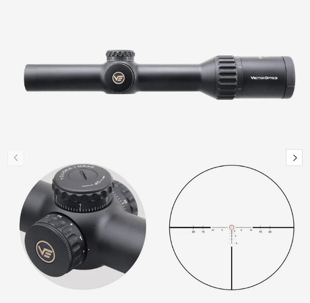 Vector Optics SCOC-T37 Continental x8 1-8x24 ED Tactical - für 21 mm Picatinny - 25 Jahre Garantie