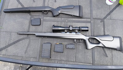 Tikka T3x Varmint .308 45cm M18x1 Gewinde FBT Lochschaft Carbon Atlasworx Abzugsbügel
