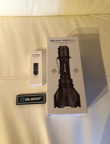 Olight Warrior X Turbo LE & I1R EOS Neu und Patch