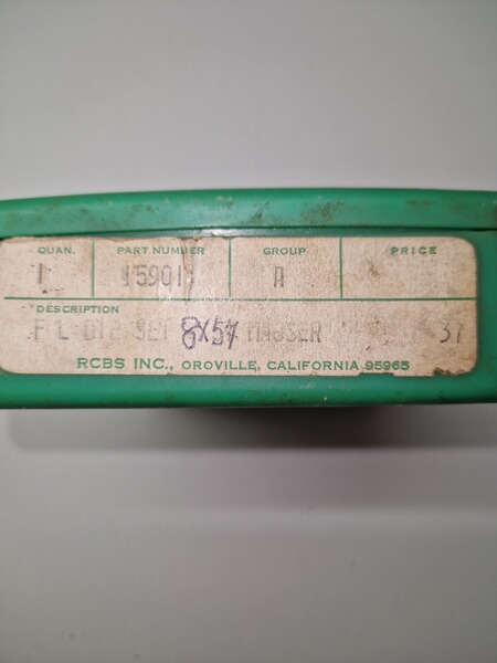 F L DIE SET 8x57 Mauser