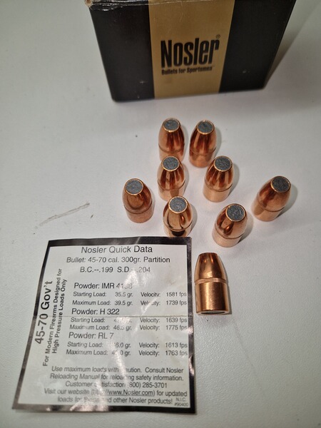 Nosler Bullets (.458)