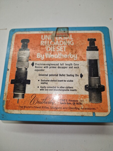 Reloading die set by weatherby 460 fl sizer