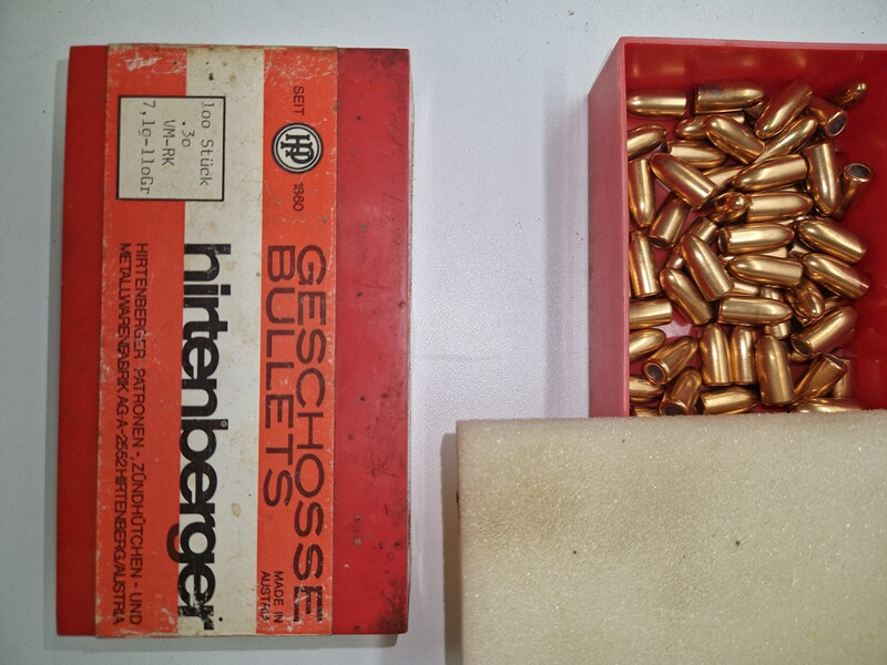 hirtenberger Geschosse .30 VM-RK 7,1g - 110 Gr
