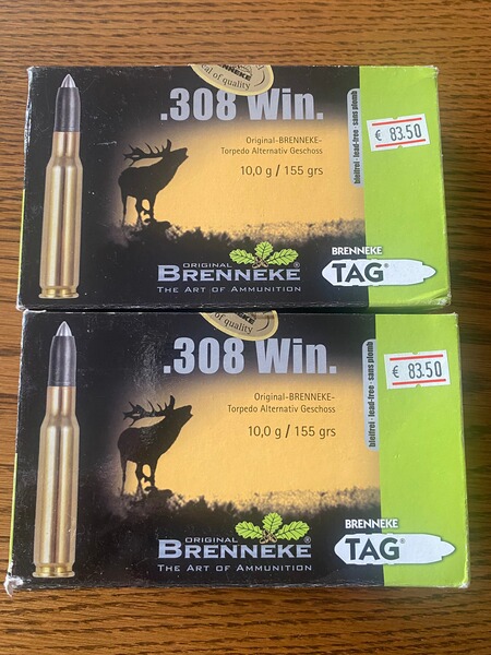 Brenneke TAG .308 Win bleifrei 40 Schuss