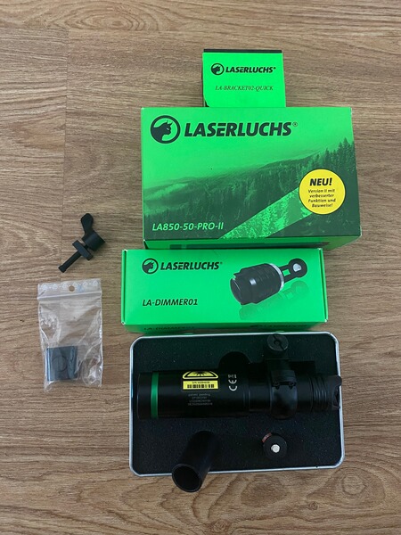 LaserLuchs LA850-50-Pro-II inkl Dimmer / Zubehör IR Strahler