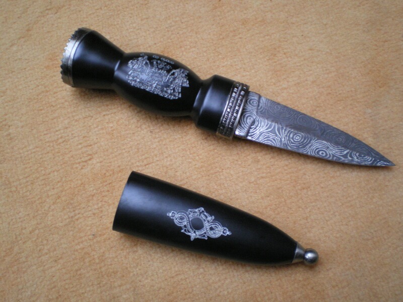 Sgian Dubh, schottischer Strumpfdolch