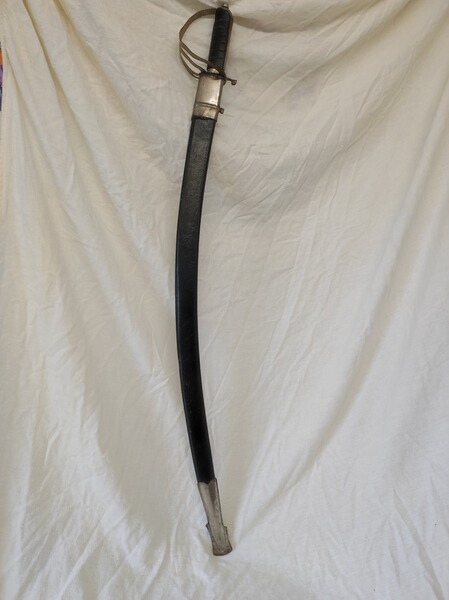 Säbel + Lederscheide englische Kavallerie Indien 1950 Militaria Deko