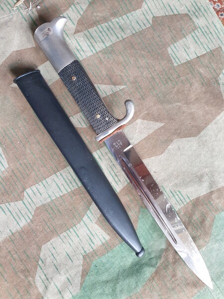 Ausgeh-Bajonett 2 WK / WWII K98 Extra Seitengewehr Alexander ALCOSO Solingen