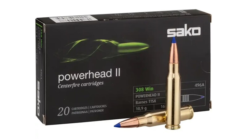 Sako Powerhead 2 .308 Win. 168grs - NEU - 100 Schuss (5 Packungen)