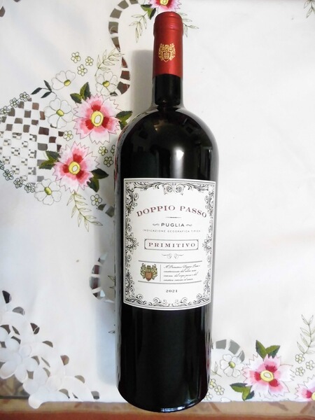 Doppio Passo Puglia IGT Primitivo MAGNUM-1,5Ltr 13%Vol Sicilia, 2023 Erstklassig