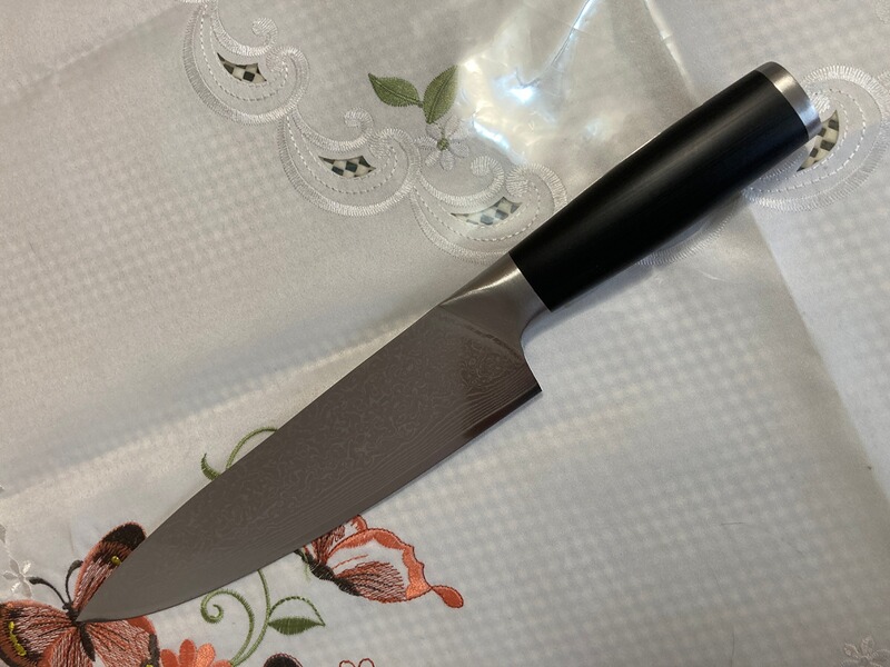 DAMASTMESSER Küchen/Allzweckmesser 67 Lagen Klinge 20cm, Länge 33cm NEU! SEHRGUT