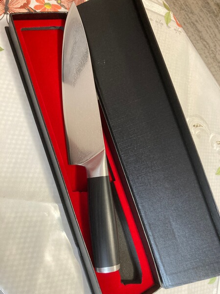 DAMASTMESSER Küchen/Allzweckmesser 67 Lagen Klinge 20cm, Länge 33cm NEU! SEHRGUT