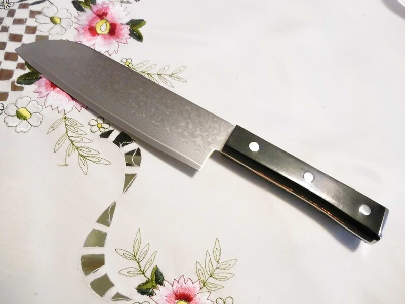 DAMAST-SANTOKU/KOCH/KÜCHEN-MESSER-67 Lagen hochwertig+18cm Klinge NEU