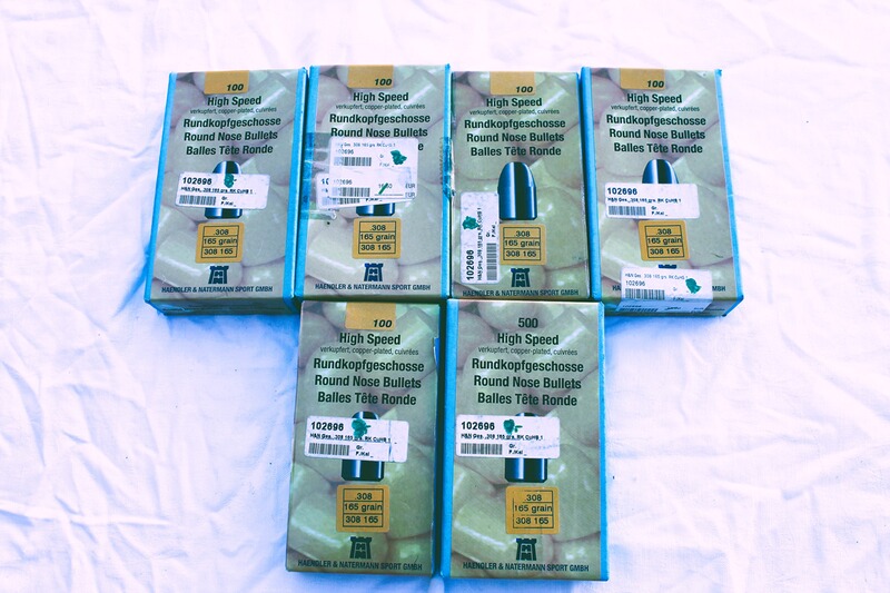 .308 H&N Geschosse 600 Stück 165 grain Rundkopf