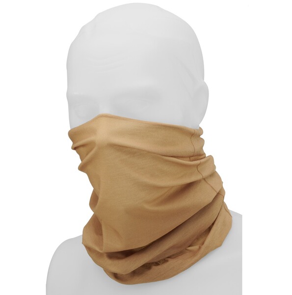 Multifunktionstuch (Schlauchschal / Balaclava) für Mund, Gesicht, Hals -Einheitsgröße- Camel (Beige)
