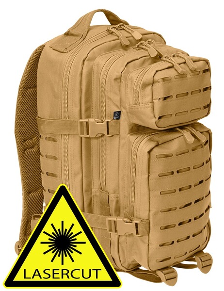 Brandit US Rucksack Cooper LASERCUT - Medium - 25 Liter - Camel ( Beige / Sand )