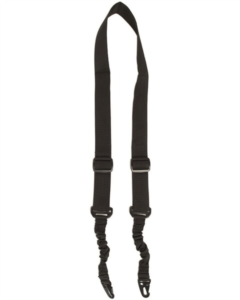 Tactical Gewehrgurt / Tragegurt mit Bungee (67-112cm), 2-Punkt, SCHWARZ