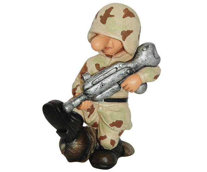 Deko - Soldat SD3 US-Desert-Camo mit MG