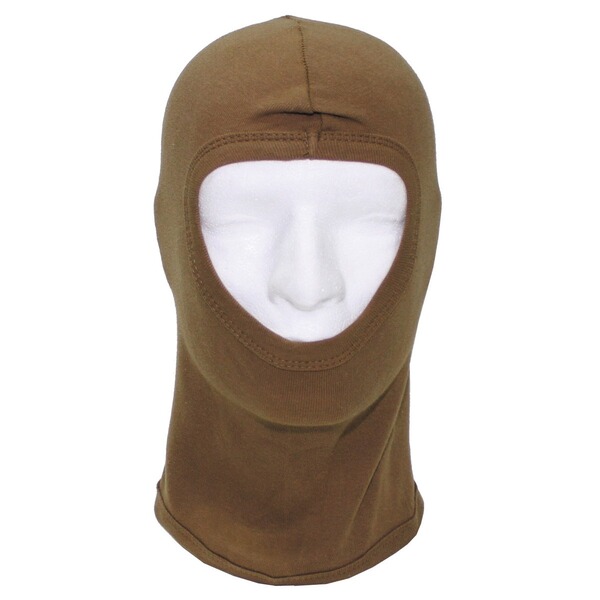 Sturmmaske / Sturmhaube / Balaclava - 1 Loch - dünn - Baumwolle - Coyote ( Beige )
