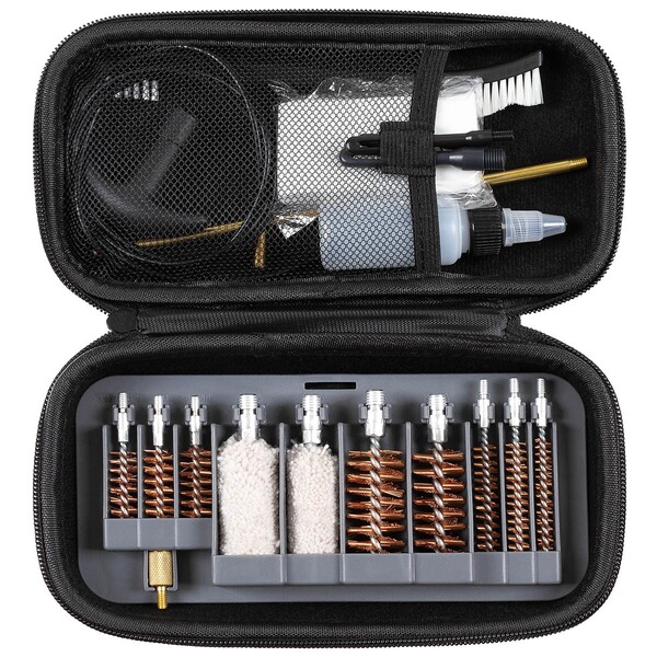 Gewehr Reinigung - Set / Waffenreinigung + Box - f. cal. .12,.20,.45, .40, .357/.38/9mm,.30,.270,.22
