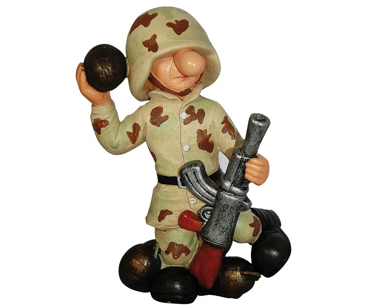 Deko - Soldat AB1 US-Desert-Camo mit MG