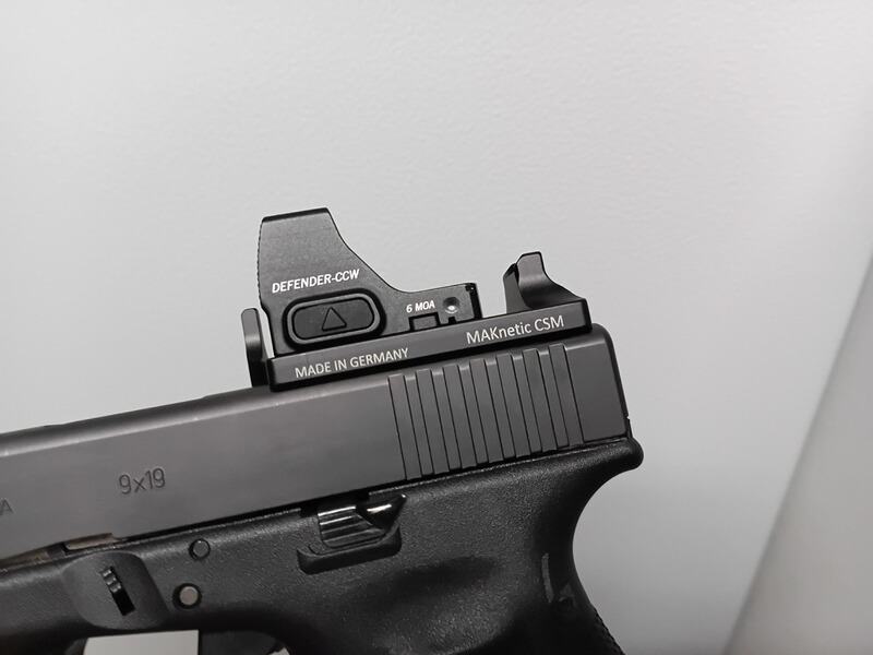 MAKnetic CSM Multi Montage für GLOCK Pistolen / passend für Trijicon RMR, Shield und Docter