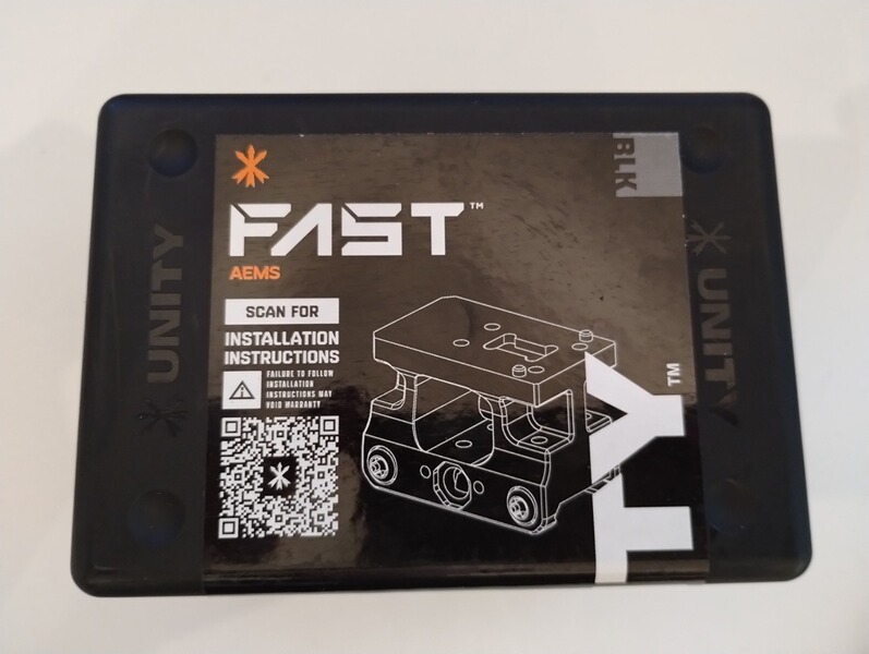 Unity Tactical Picatinny FAST Mount / Montage für Holosun AEMS / Aluminium, Schwarz