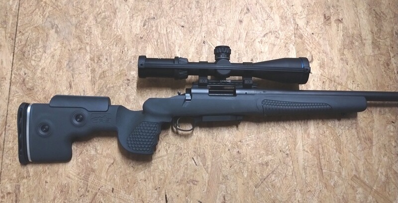 GRS Schaftsystem FENRIS / grau / für Remington 700 (SA / Short Action)