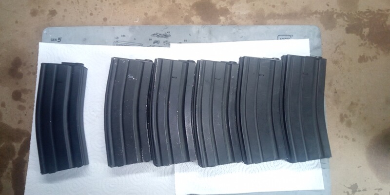 5x Mid/High Cap Magazine AR15 und 1x 30Schuss MilSim Magazin