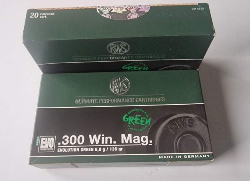 .300WinMag 96 Patr. Munitionskonvolut RWS, Federal