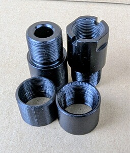 Gewindeadapter M15x1 auf M18x1 aus hochfestem Aluminium Adapter für Schalldämpfer Gewinde auf Lauf