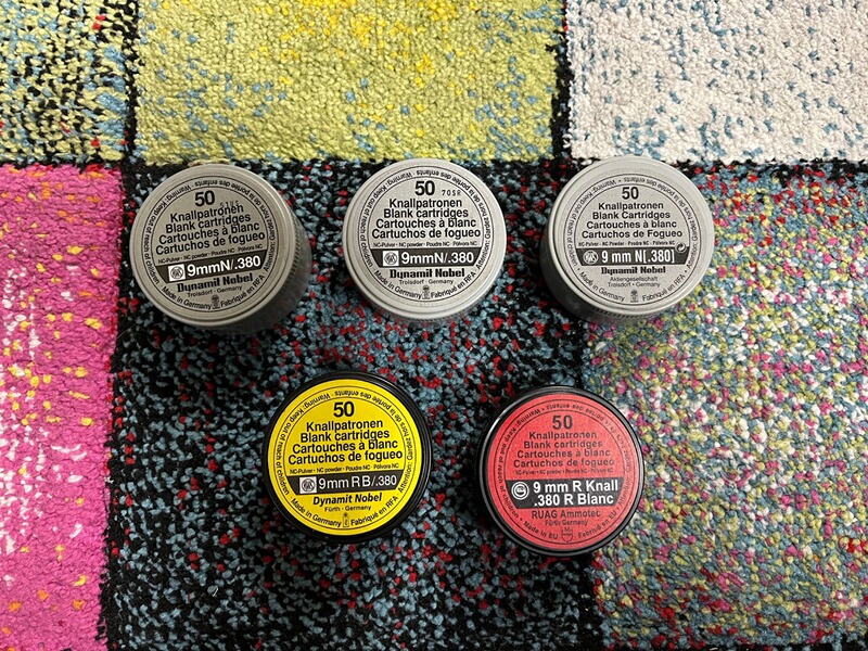 9mm RK Platzpatronen RWS / Dynamit Nobel - Sammler