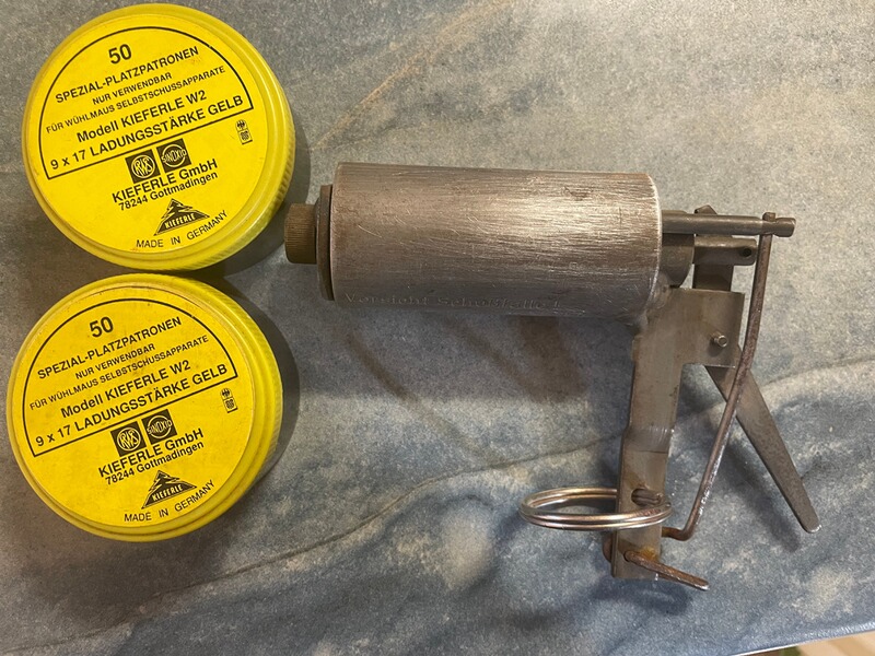 Kieferle W2 Selbstschussapparat / Wühlmausfalle inkl. 100 Schuss Munition