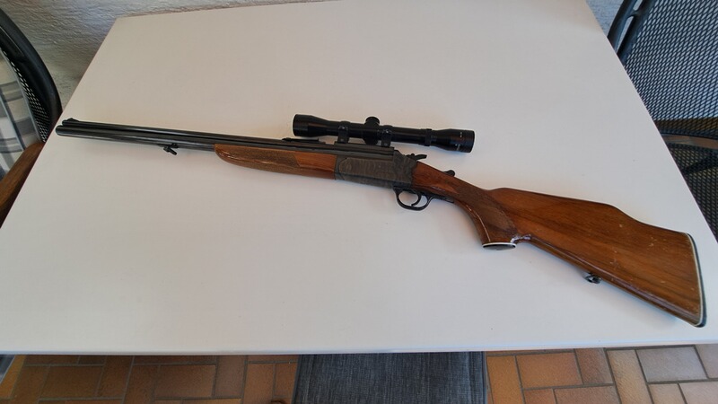 Bockbüchsflinte Kal. 22 Rem. Magnum - 20 / 70 mit ZF; 4 x 32