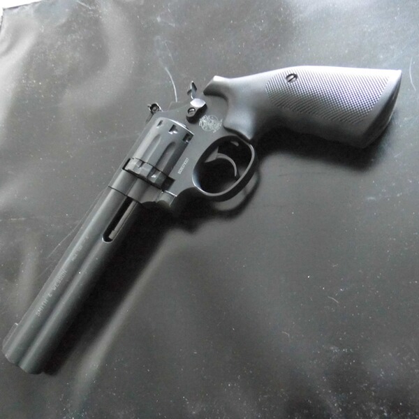 Co2 Revolver Wesson Smith 6 Zoll brüniert 4,5 mm Diabolo