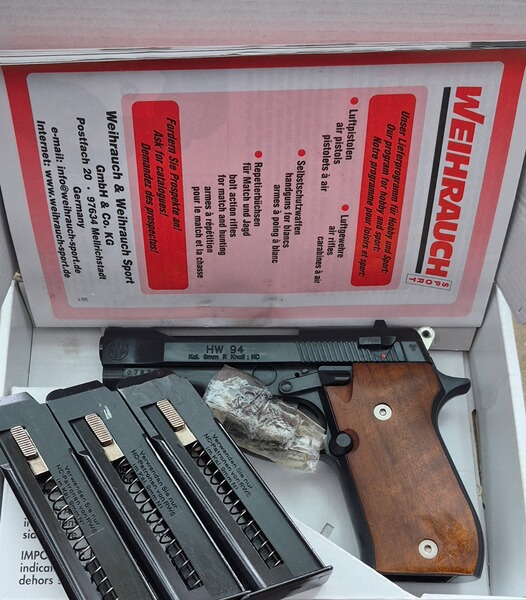 Weihrauch HW94 9mmR mit 3 Magazinen