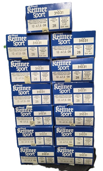 325 Schuss Schrot 12/70 Eduard Kettner Sport 28 g, Schrotstärke 2,41 mm, Trap
